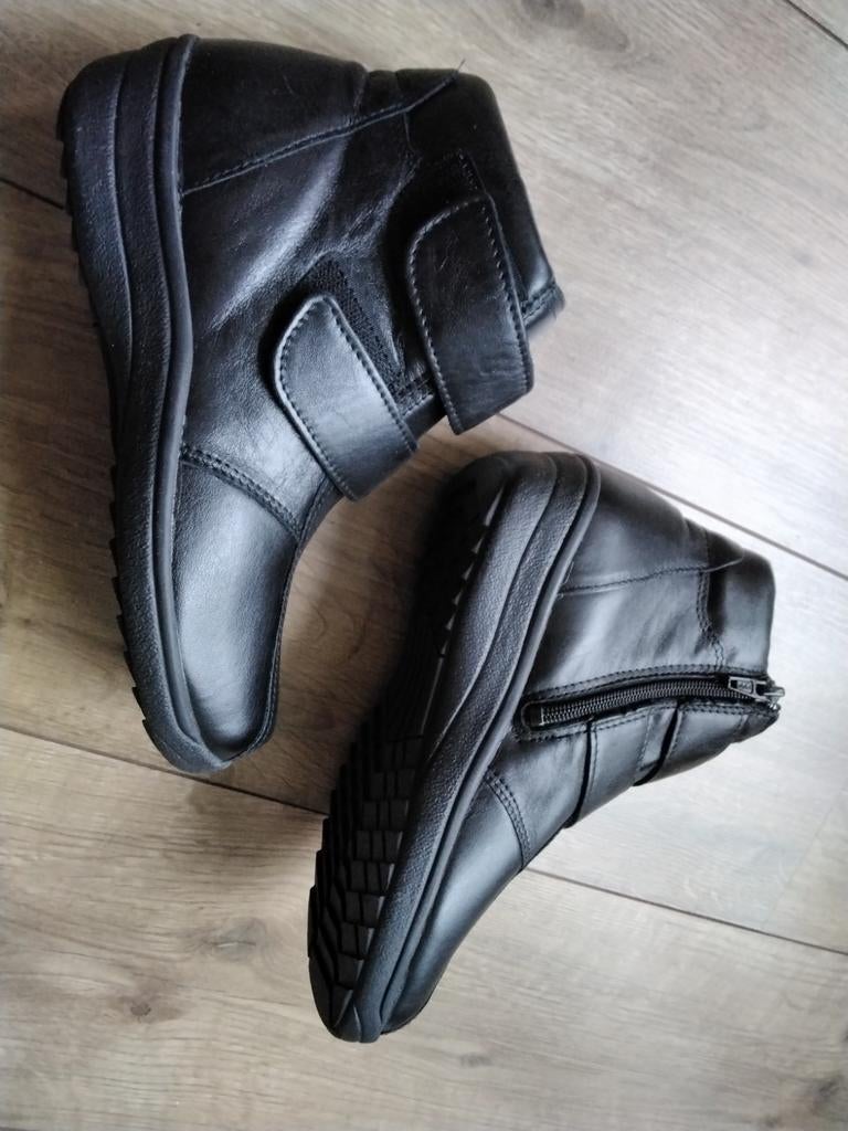 Nieuwe Orchard comfort halfhoge laarsjes zwart leer mt 36, Verzenden, Nieuw, Zwart