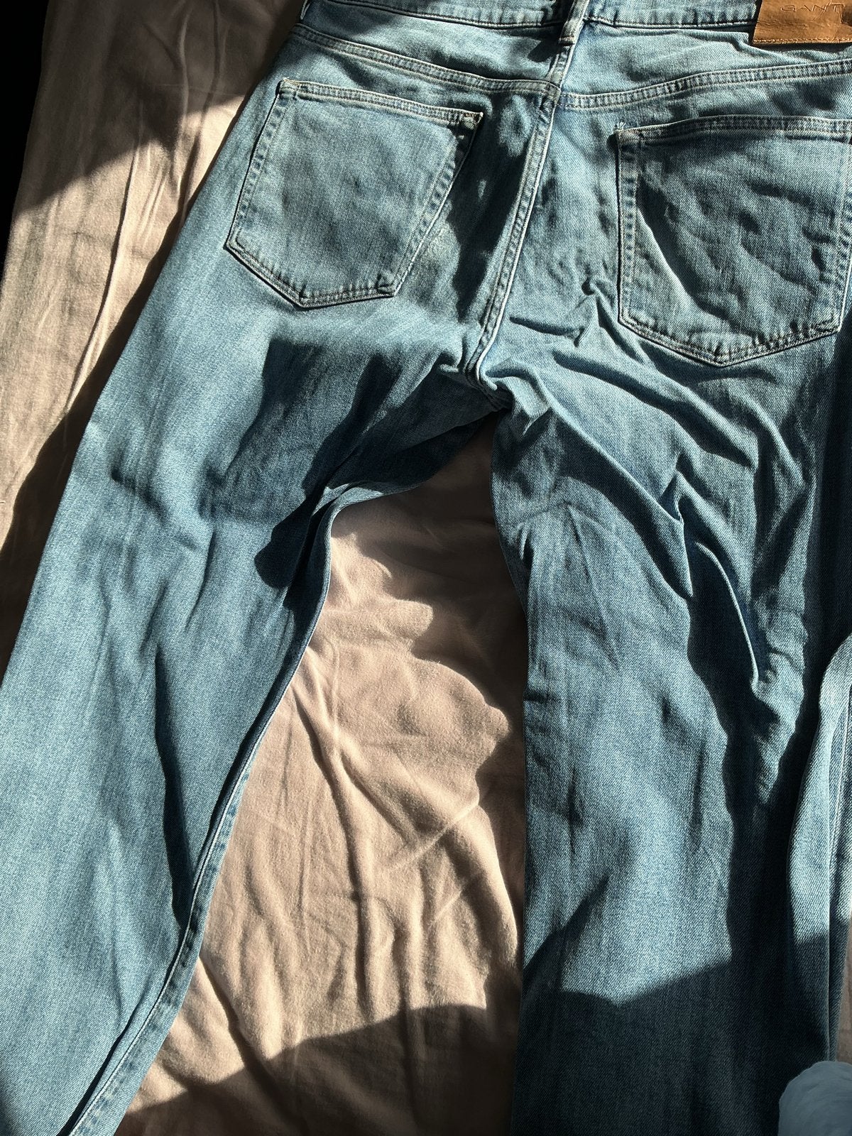 GANT Heren Jeans - Lichtblauw, Zo goed als nieuw 34/32, Kleding | Heren, Ophalen of Verzenden, Zo goed als nieuw, Blauw, W33 - W34 (confectie 48/50)