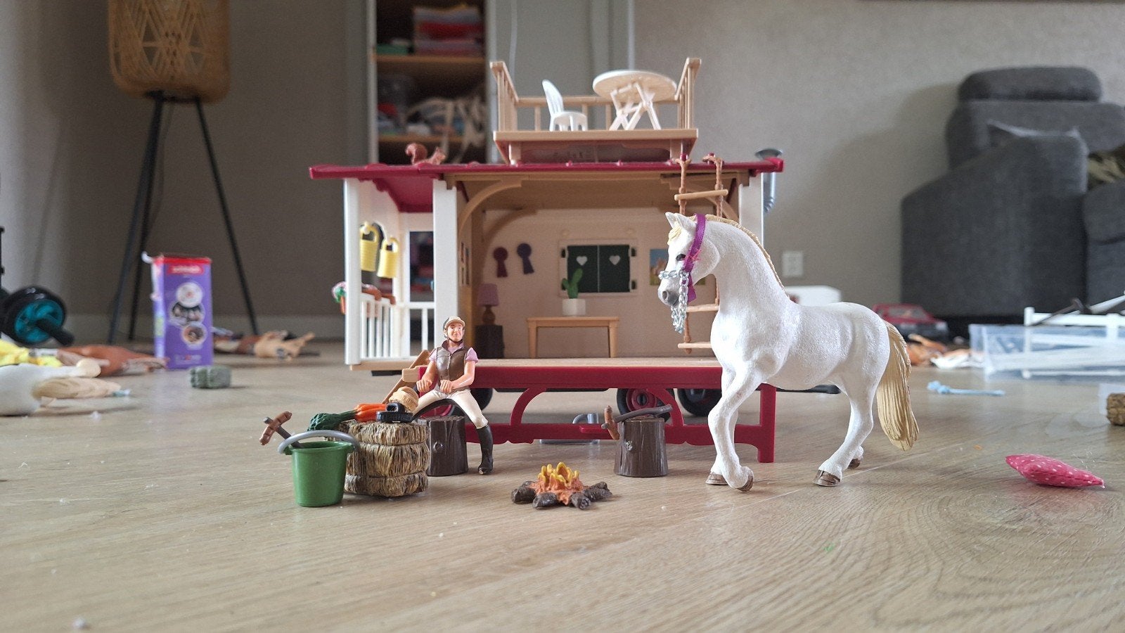 Schleich kampeer, Ophalen of Verzenden, Zo goed als nieuw