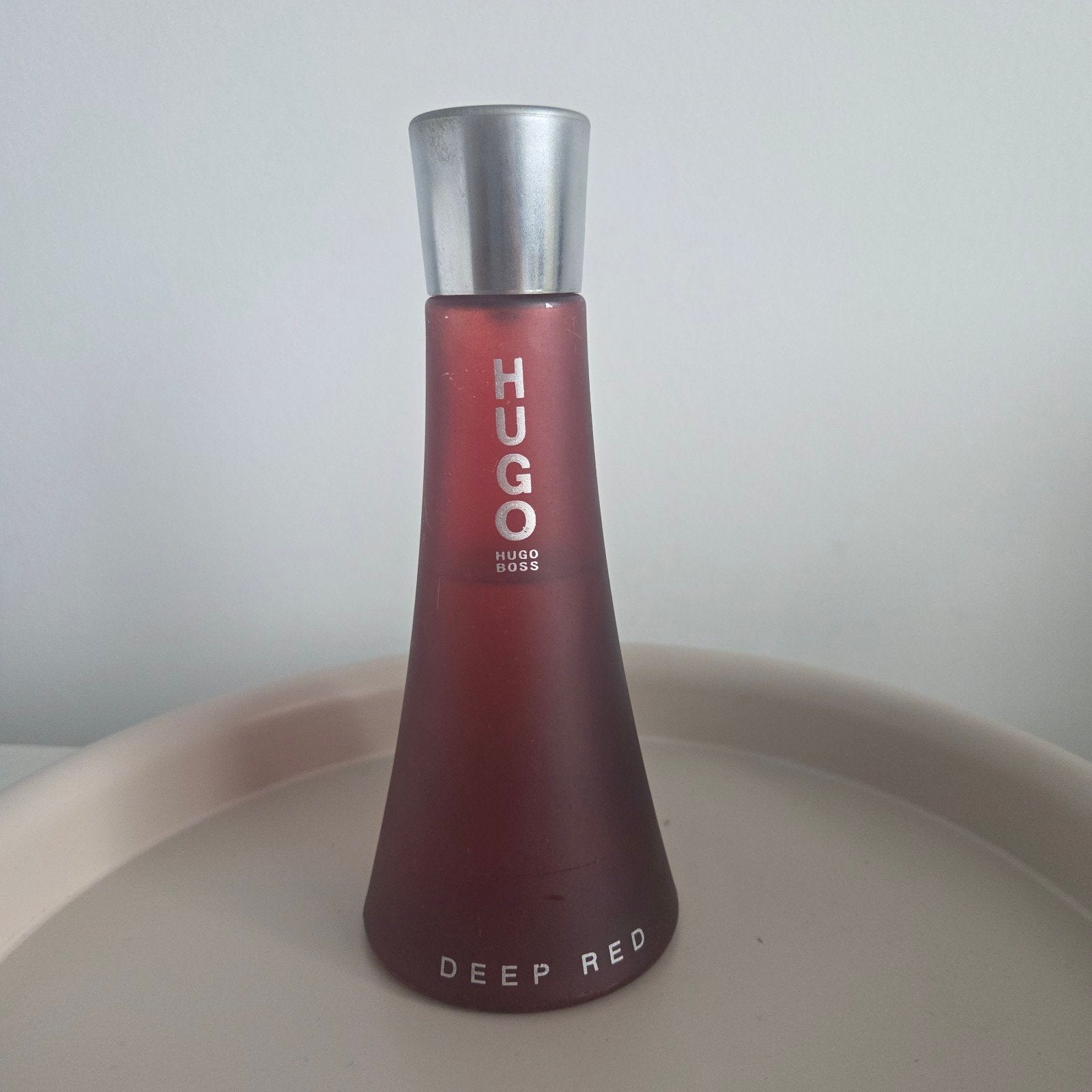 HUGO Deep Red Hugo Boss Eau de Parfum (90ml, bijna vol), Ophalen of Verzenden, Zo goed als nieuw