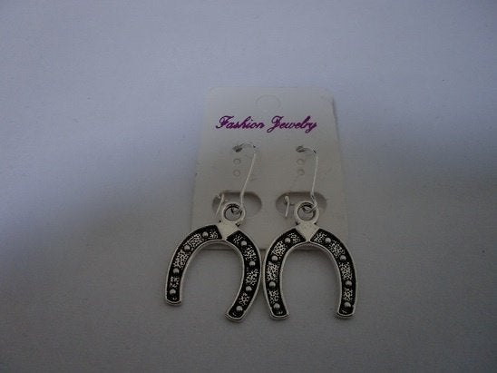 Oorhangers met hoefijzer, Verzenden, Nieuw, Zilver, Hangers