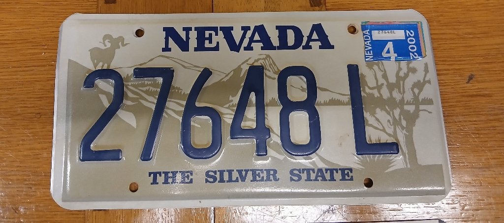 Kentekenplaat Nevada, Verzenden, Gebruikt, Auto's