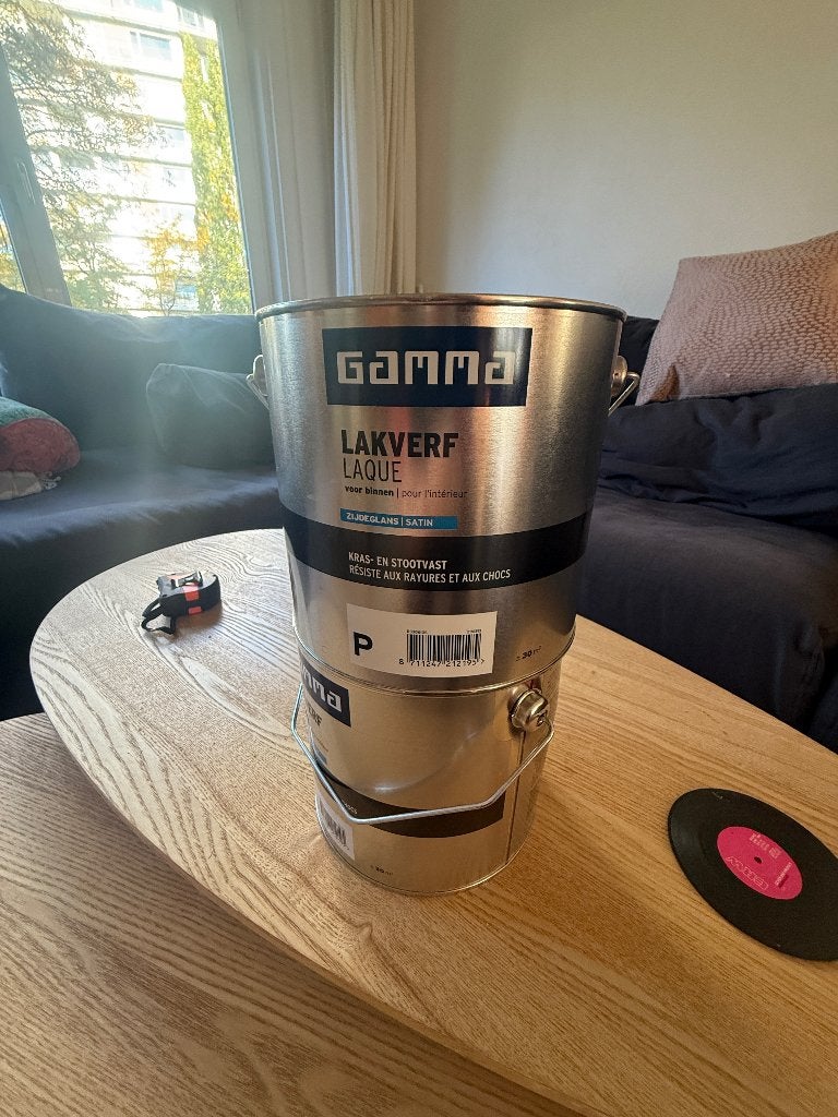 Binnen lakverf, Ophalen, 5 tot 10 liter, Wit, Nieuw