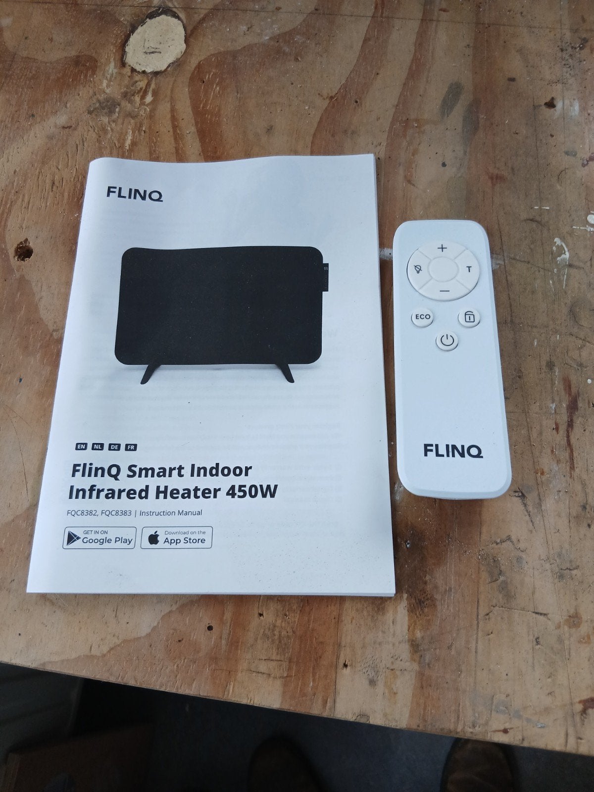 FLINQ Smart Indoor Infrarood Heater 450W, Ophalen, 30 tot 80 cm, Kachel, Zo goed als nieuw