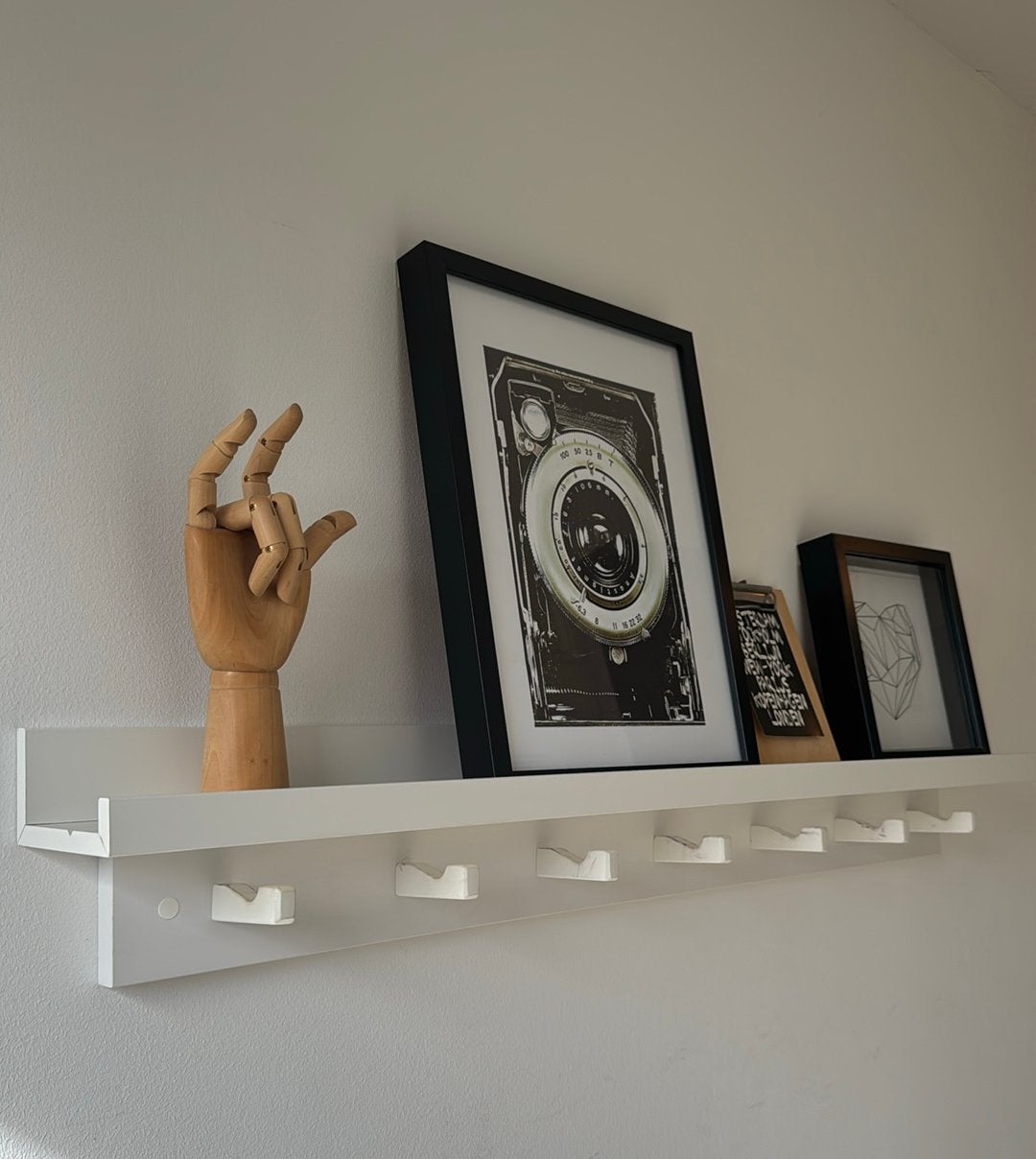 Houten kapstok met schapje, Ophalen, Gebruikt