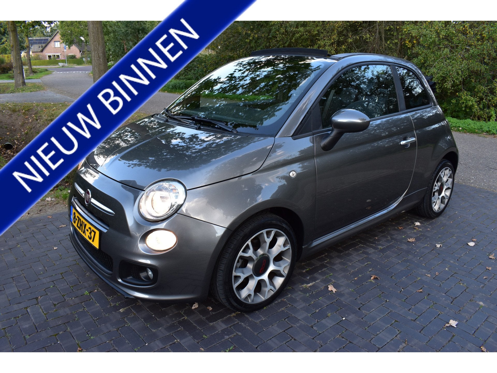 Fiat 500C 0.9 TwinAir Turbo 500S CABRIO SPORT MOOIE!, Auto's, Dealer onderhouden, 86 pk, Gebruikt, Cabriolet