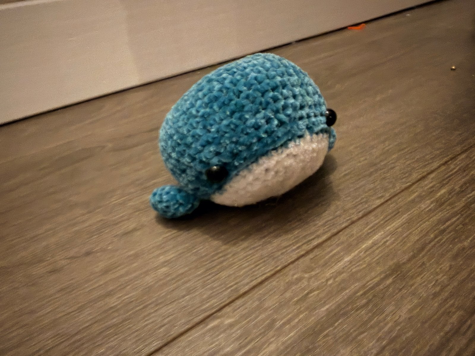 Schattige gehaakte walvis knuffel - Blauw en wit, Overige merken, Overige typen, Blauw, Ophalen of Verzenden
