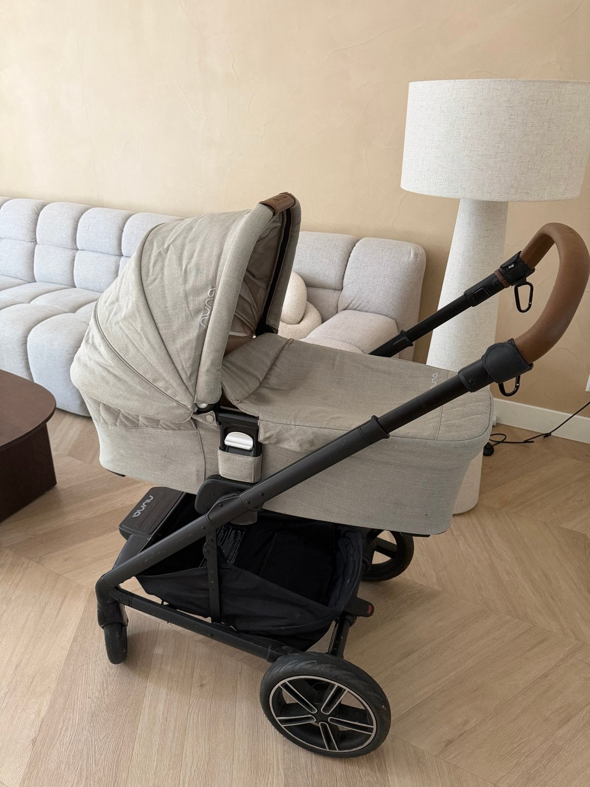 Nuna Mixx Next Hazelwood complete set incl. regenhoes, Gebruikt, Combiwagen, Met reiswieg, Ophalen