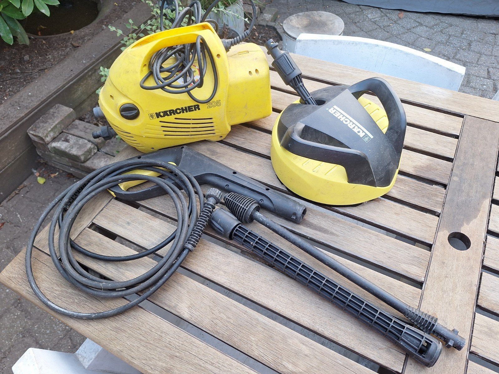 Karcher 205 hogedrukreiniger met terrasreiniger, Ophalen, Gebruikt, Elektrisch, Karcher