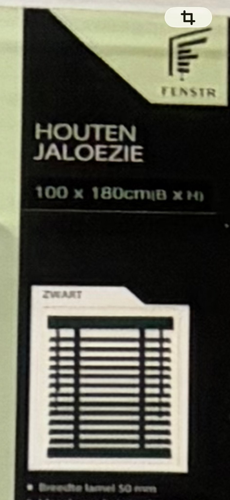 Nieuwe houten jaloezieën zwart 100x180 cm, Ophalen, Jaloezie, Zwart, Hout
