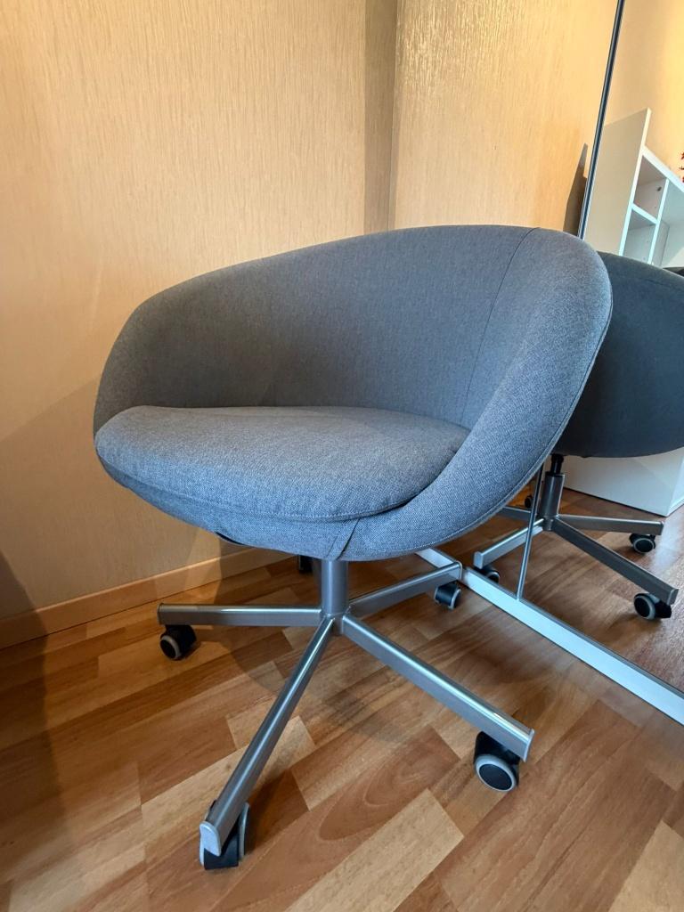 IKEA SKRUVSTA bureaustoel – Vissle grijs – zo goed als nieuw, Ophalen, Zo goed als nieuw, Grijs, IKEA