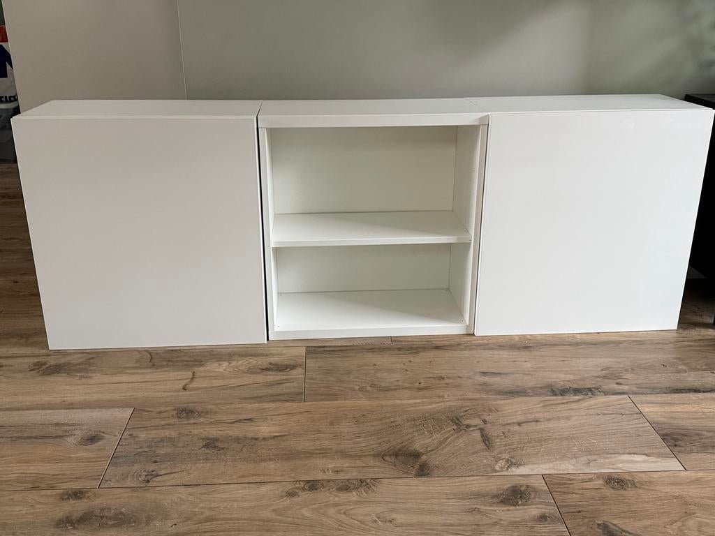 IKEA Besta kast 3x met 2 deuren wit - 60x60x30 cm, Ophalen, Zo goed als nieuw
