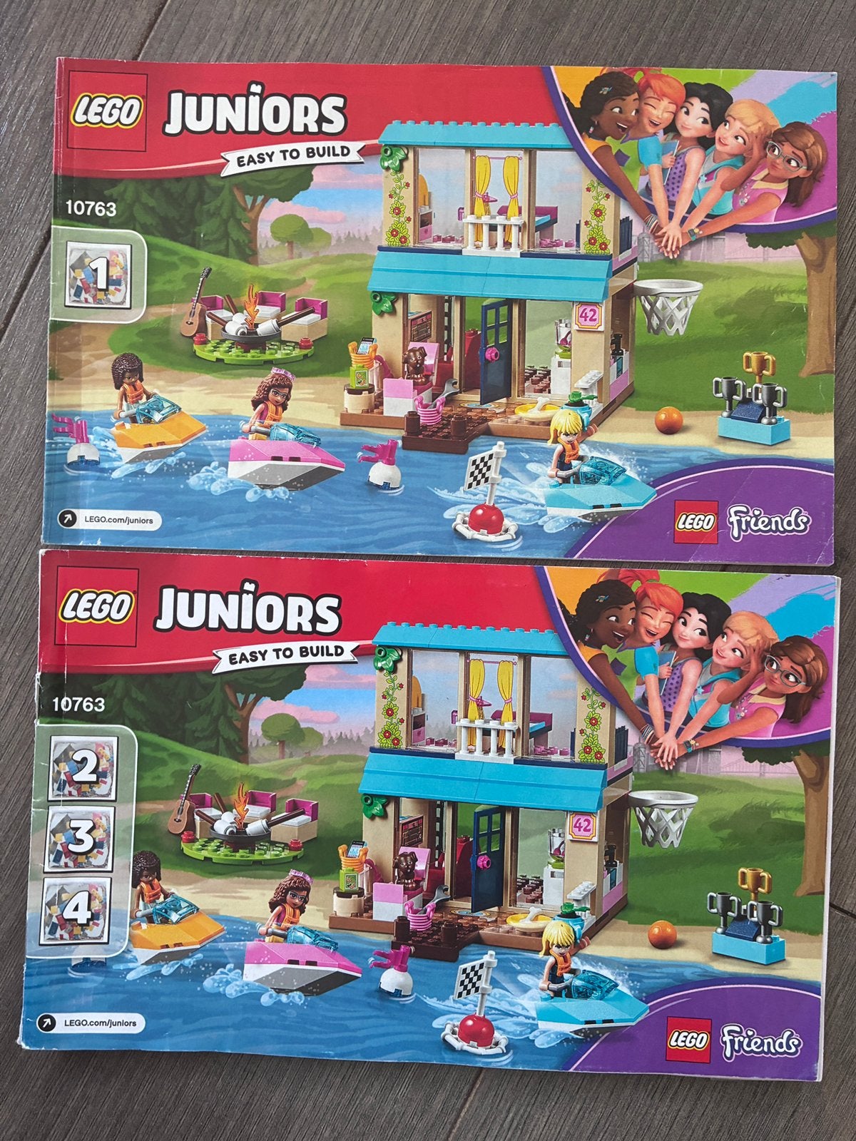 Lego Juniors Friends Stephanie’s Huis aan meer #10763, Ophalen, Compleet, Lego, Friends