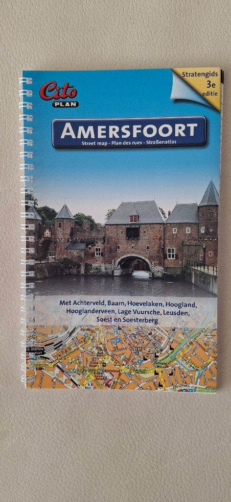 Plattegrond Amersfoort - City plan (2009), City Plan, Ophalen of Verzenden, 1800 tot 2000, Nederland