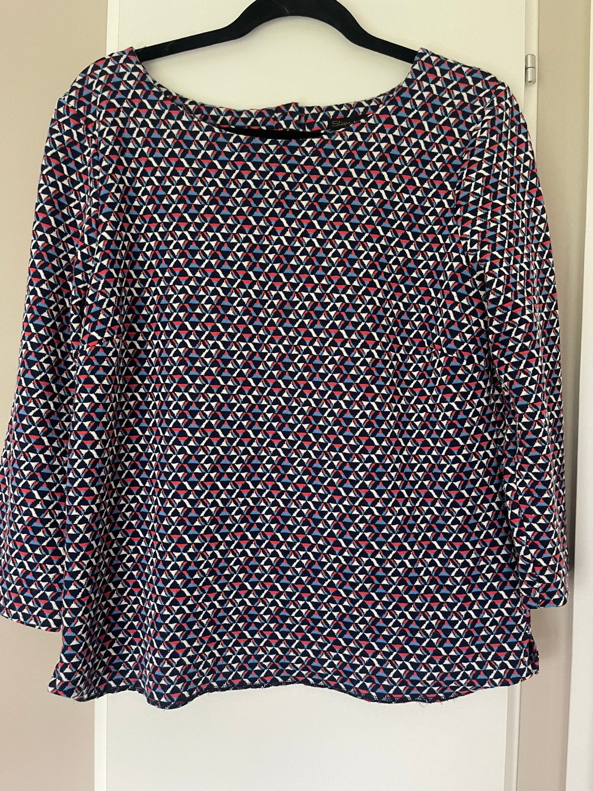 Steps truitje met print maat 42 / L, Kleding | Dames, Ophalen of Verzenden, Zo goed als nieuw, Maat 42/44 (L), Blauw