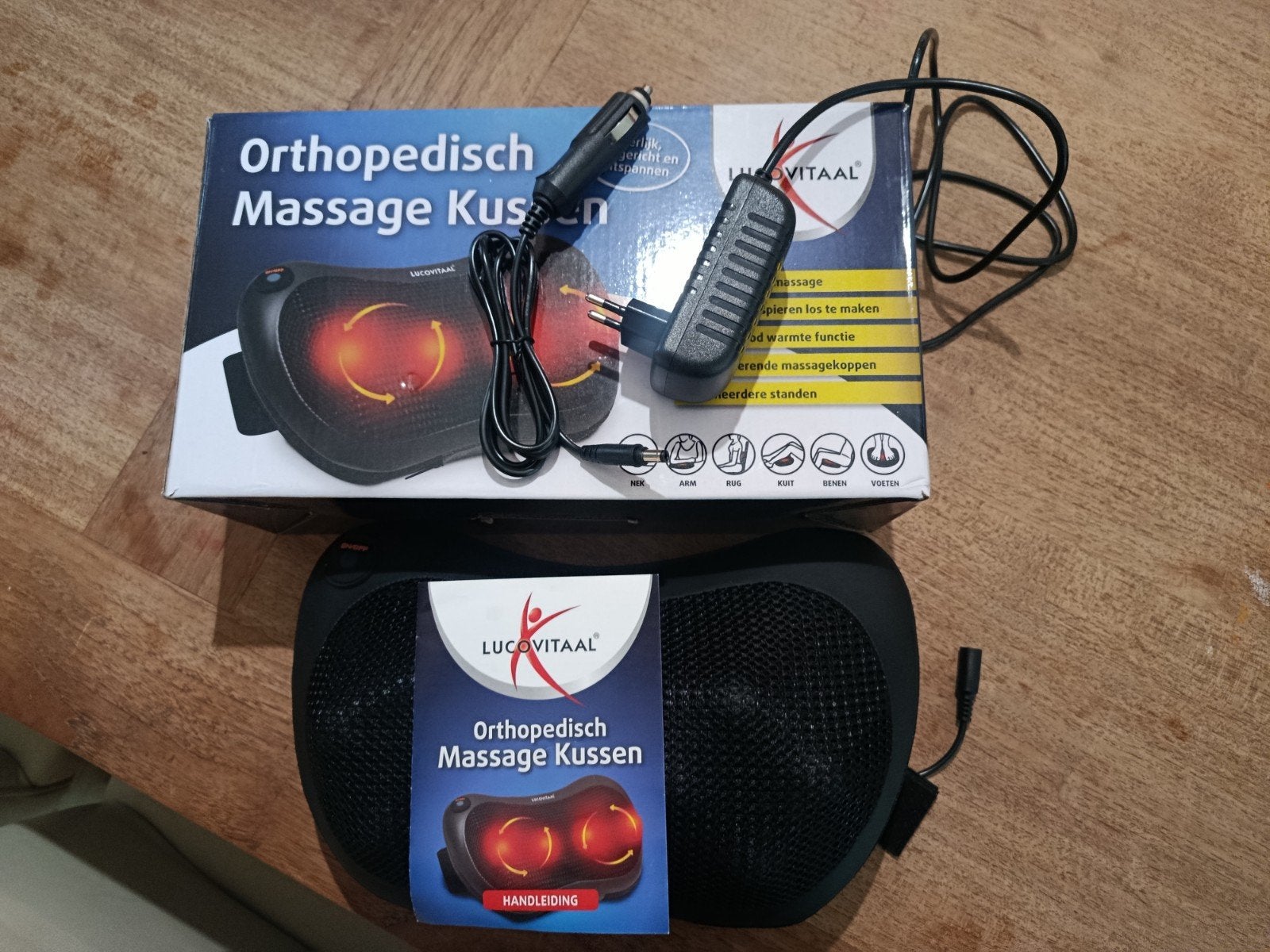 Lucovitaal Orthopedisch Massage Kussen - ZGAN, Ophalen of Verzenden, Zo goed als nieuw, Massagestoel of Kussen