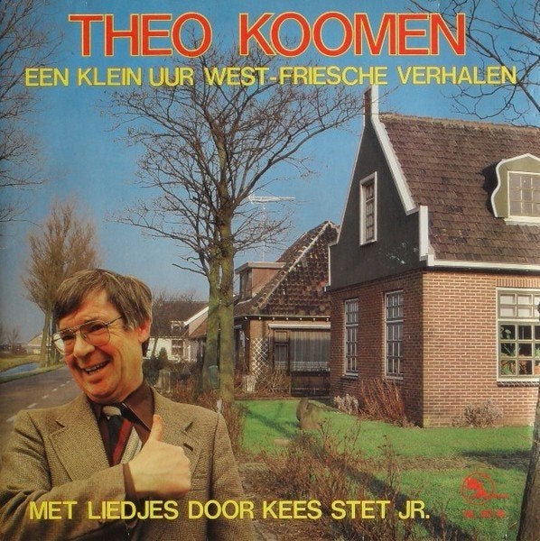 LP - Theo Koomen – Een Klein Uur West-Friesche Verhalen, Gebruikt, 1980 - 1989, Ophalen of Verzenden, 12 inch