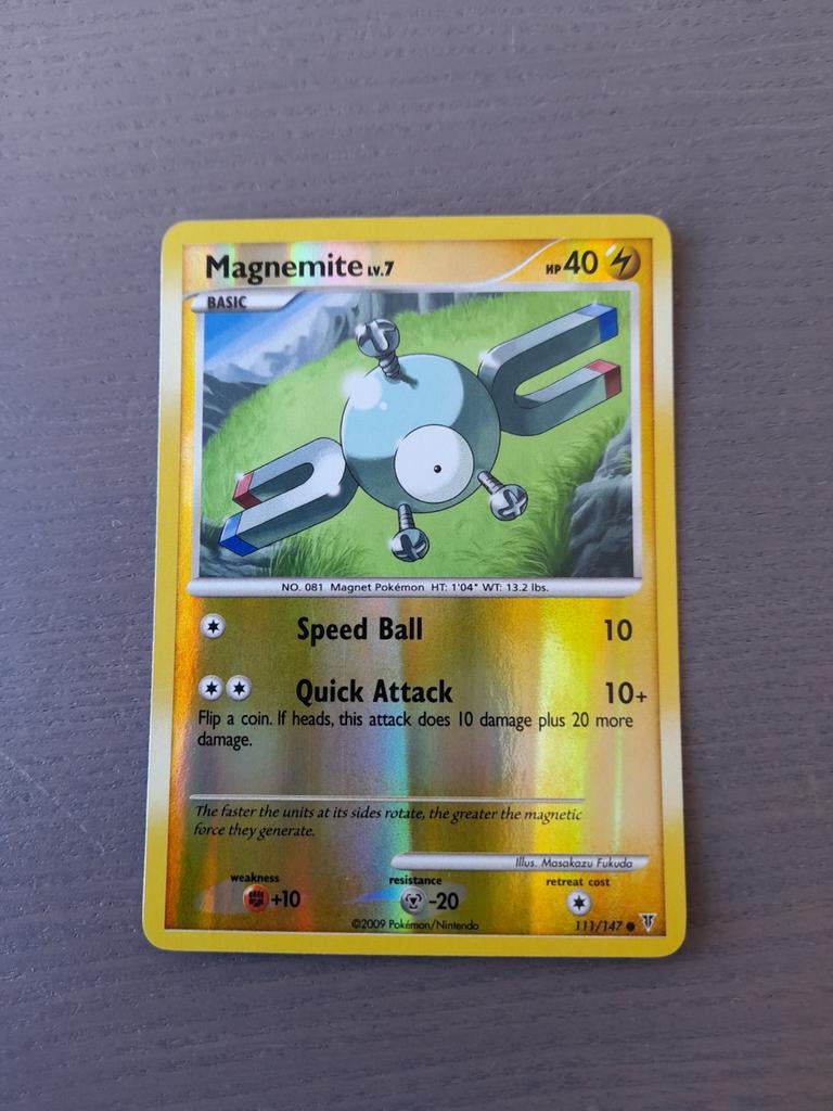 2009 supreme victors 111/147 magnemite reverse, Ophalen of Verzenden, Gebruikt, Losse kaart, Foil