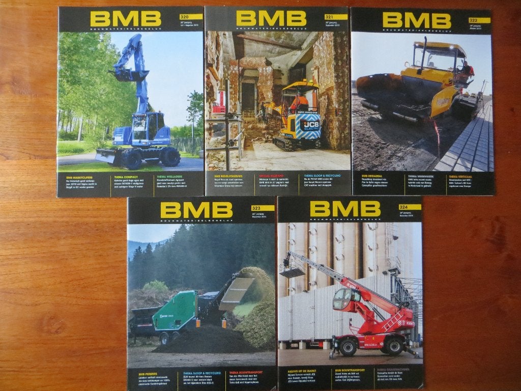 BMB Bouwmaterieel Benelux jaargang 2019: nr. 315 t/m 324, Ophalen of Verzenden, Nieuw, Algemeen
