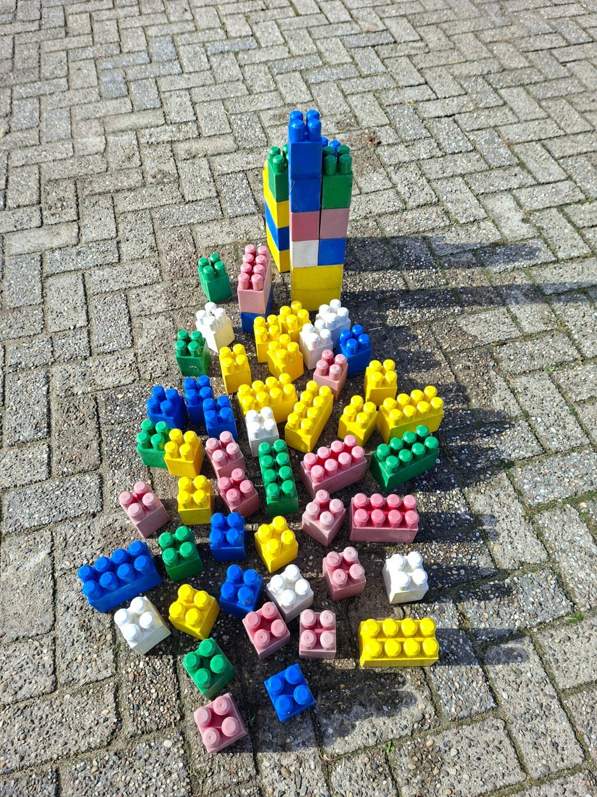 Grote buitenspeel blokken, Ophalen, Gebruikt