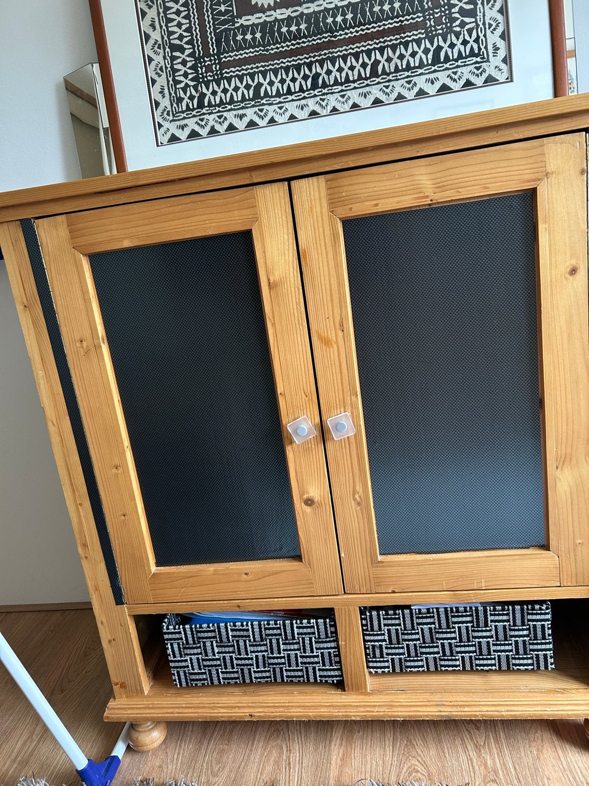 Massief grenen kastje, Deskjet printer, Schilderij, Ophalen, Gebruikt