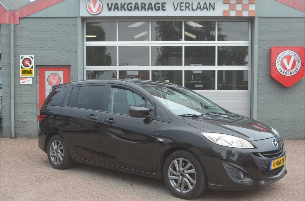 Mazda 5 2.0 Business 12 mnd. gar. navigatie. 7 pers., Auto's, Mazda, Automatische klimaatregeling, Gebruikt, 4 cilinders, 7 stoelen