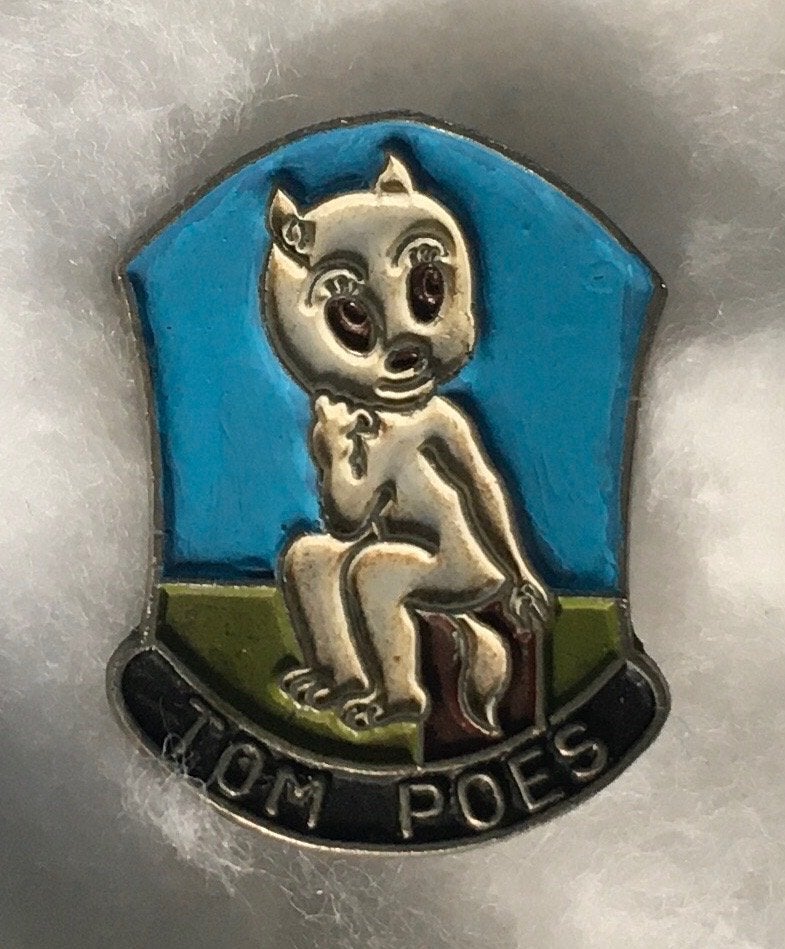 Tom Poes broche Rommeldam, Verzamelen, Ophalen of Verzenden, Olivier B, Bommel en Tom Poes, Gebruikt, Gebruiksvoorwerp