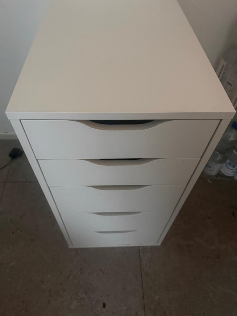 Ikea Alex ladeblok wit - Perfect voor kantoor of studio, Ophalen, Minder dan 50 cm, Gebruikt, 5 laden of meer
