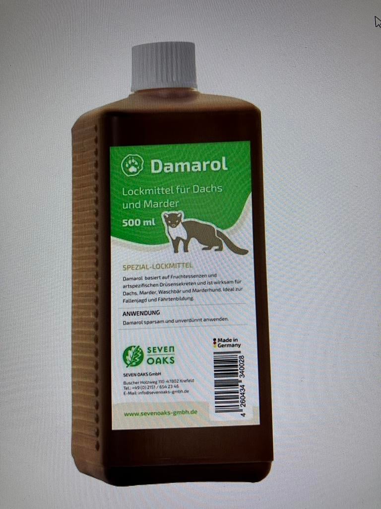 Damarol Lokstof voor Marter Das Wasbeer 500 ml., Tuin en Terras, Bestrijdingsmiddelen, Nieuw, Ongediertebestrijding, Ophalen of Verzenden