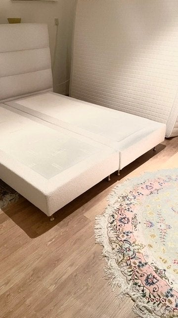 Premium Boxspring Serta 160x200 slechts 1,5 jaar oud, Huis en Inrichting, Ophalen, Wit, Tweepersoons, Zo goed als nieuw