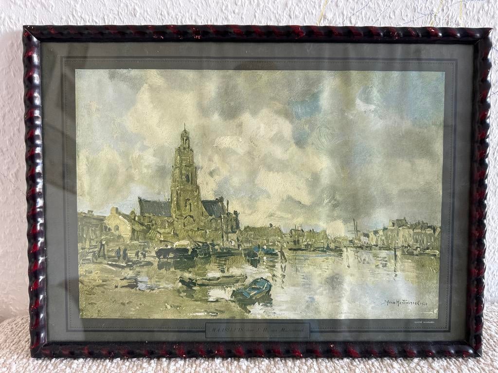 Oude prent van Vlissingen door J.H. van Mastenbroek (1920), Ophalen of Verzenden