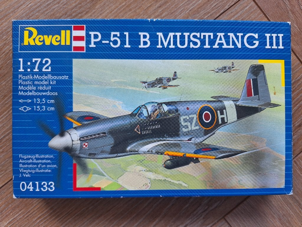 1:72 1/72 Revell P-51 B Mustang III, 1:72 tot 1:144, Revell, Ophalen of Verzenden, Zo goed als nieuw