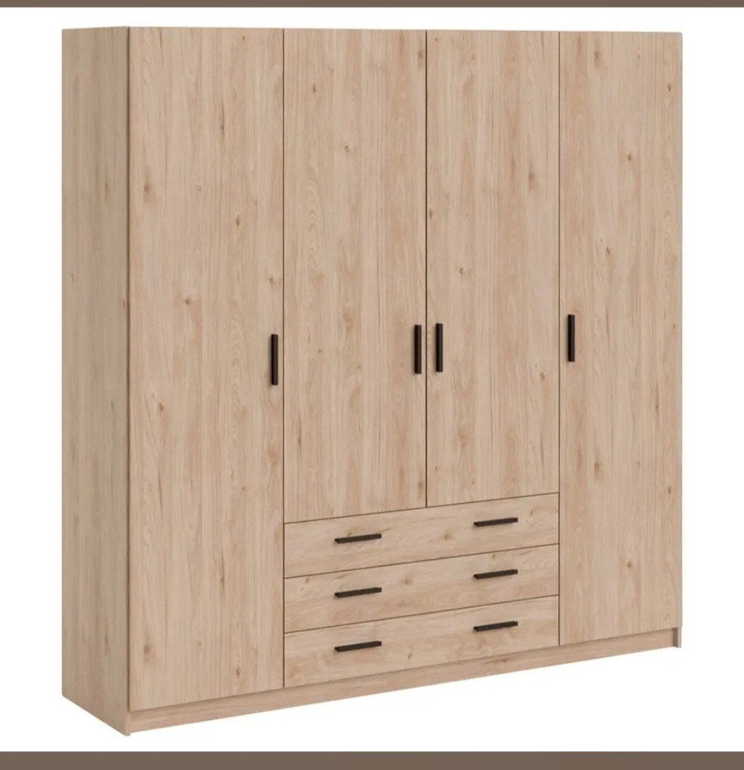 Mooie eikenkleur kledingkast Sprint Leenbakker met spiegel, Huis en Inrichting, Gebruikt, 200 cm of meer, 150 tot 200 cm, 25 tot 50 cm