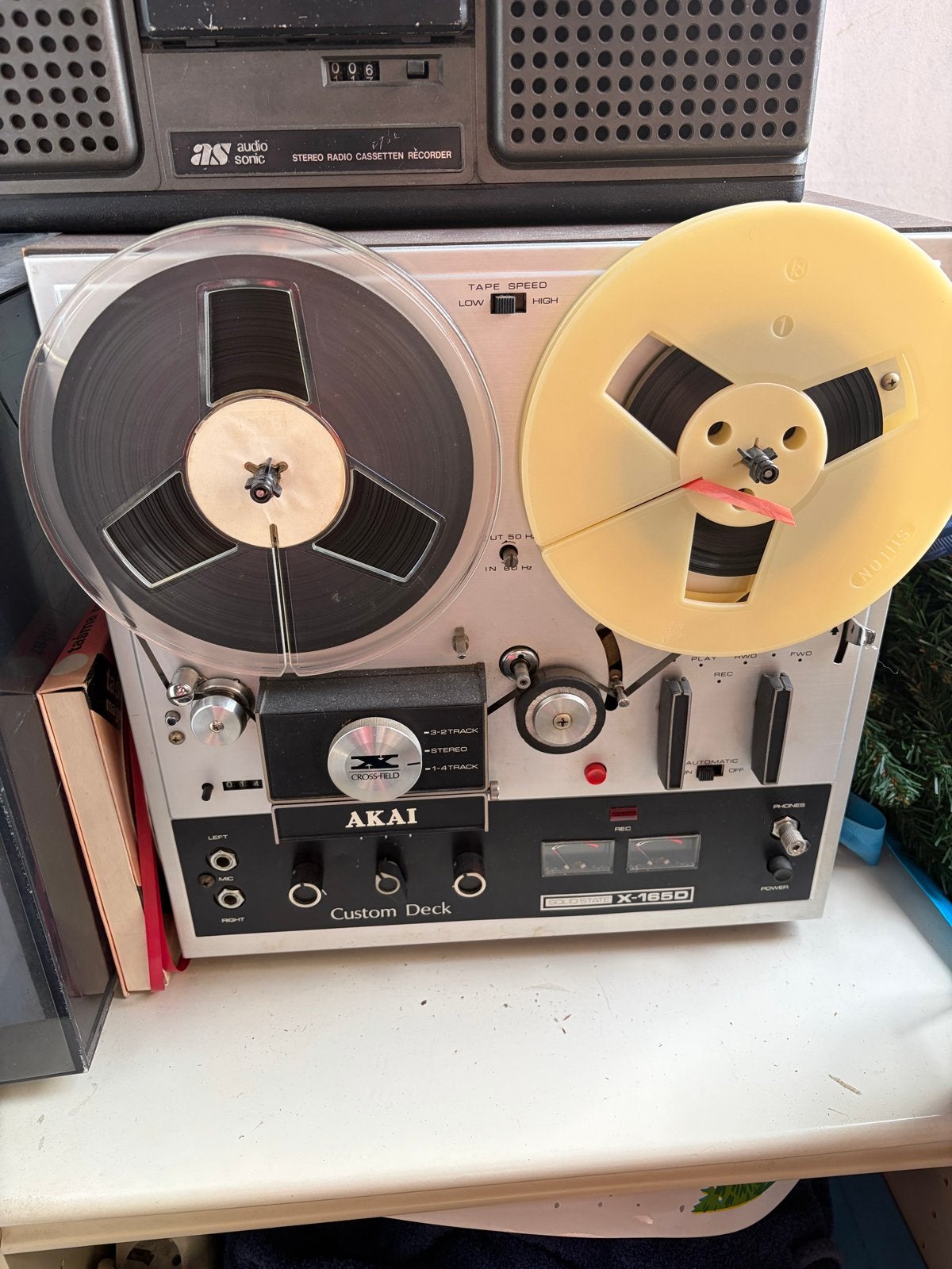 Akai X-165D Custom Deck Bandrecorder - Vintage Audio, Audio, Tv en Foto, Ophalen of Verzenden, Bandrecorder, Met stofkap