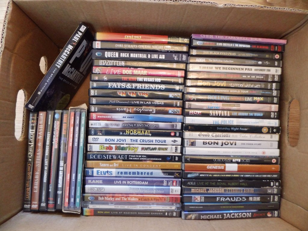 Mega Verzameling Muziek Dvd's, Alle leeftijden, Ophalen, Zo goed als nieuw, Concert