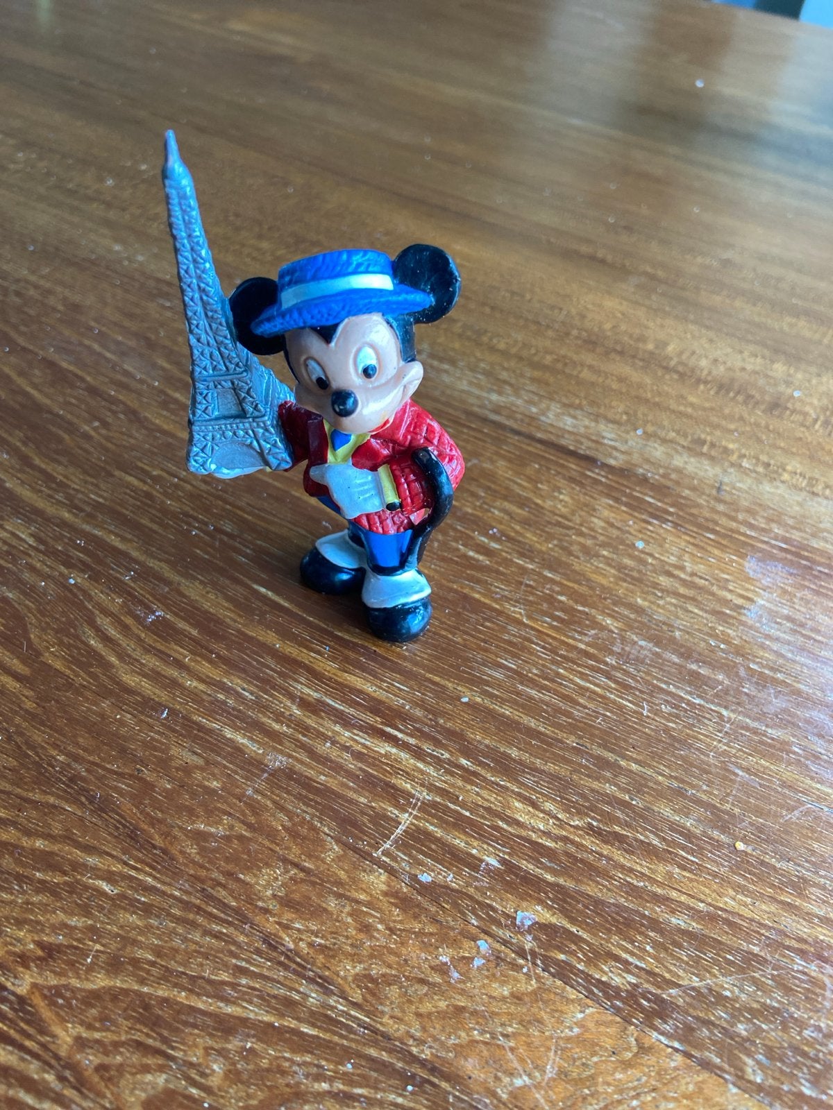 Mickey Mouse beeldje met Eiffeltoren, Ophalen of Verzenden, Gebruikt