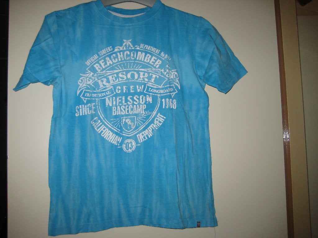 Turkoise jongenshirt, 164, Nielsson, Ophalen of Verzenden, Zo goed als nieuw, Jongen, Shirt of Longsleeve