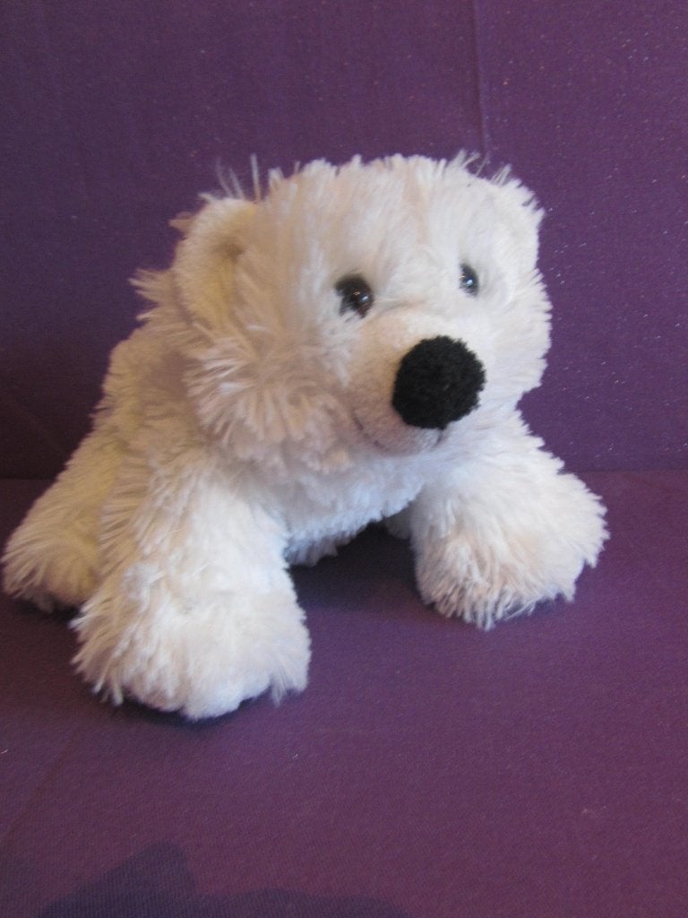 KIKA Knuffel BEER MET KRAAL OGEN. 20 CM. WIT **Nieuw**, Overige merken, Beer, Nieuw, Ophalen of Verzenden