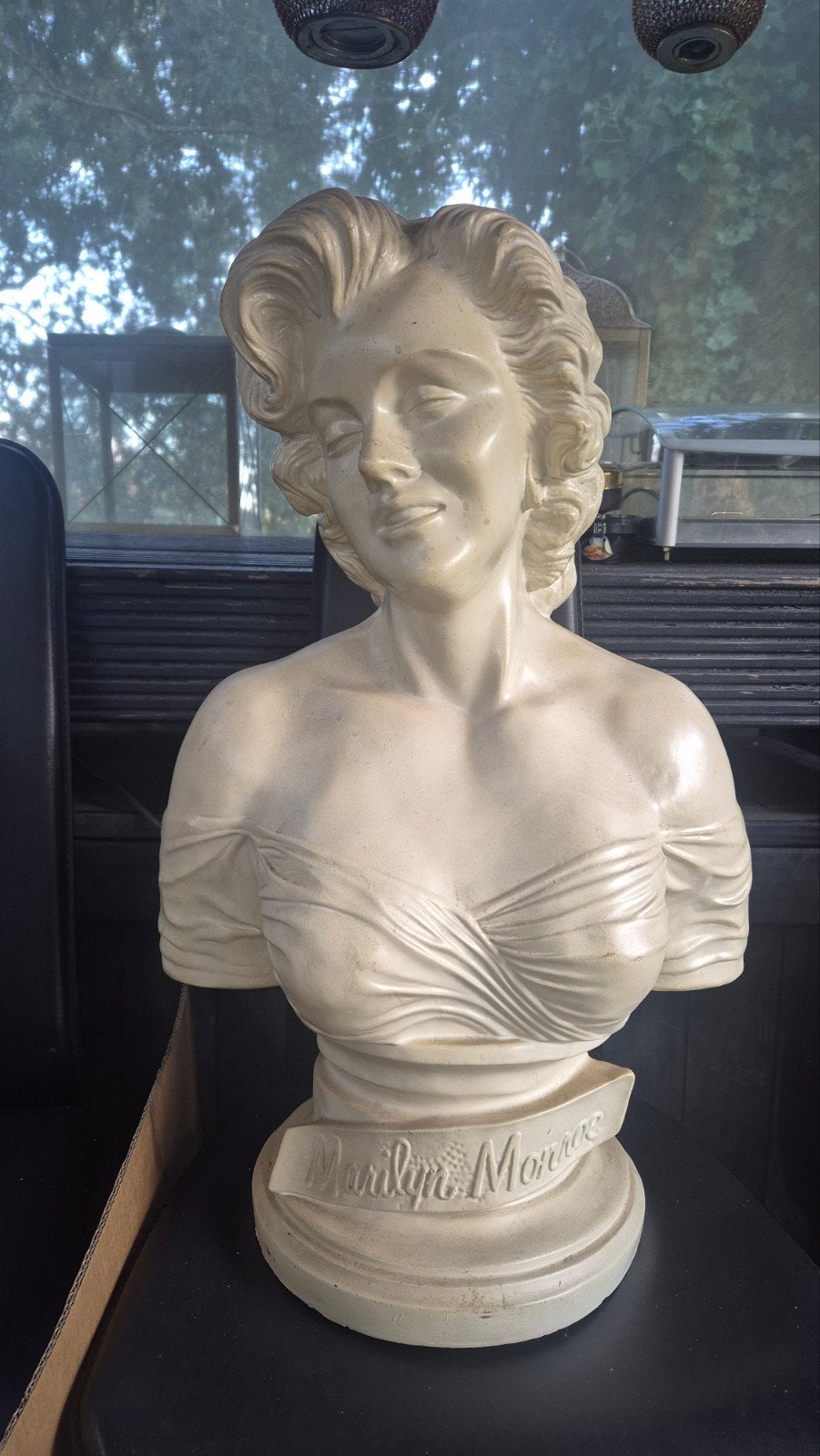 Marilyn Monroe Buste - Crèmekleurig, Buste, Ophalen of Verzenden, Steen of Keramiek, Beige