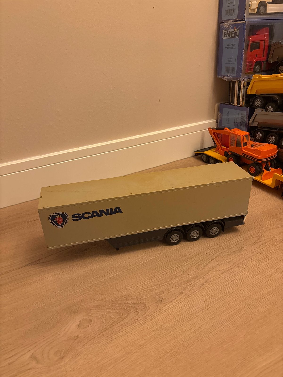 Emek Scania trailer 1:25, Ophalen of Verzenden, Gebruikt