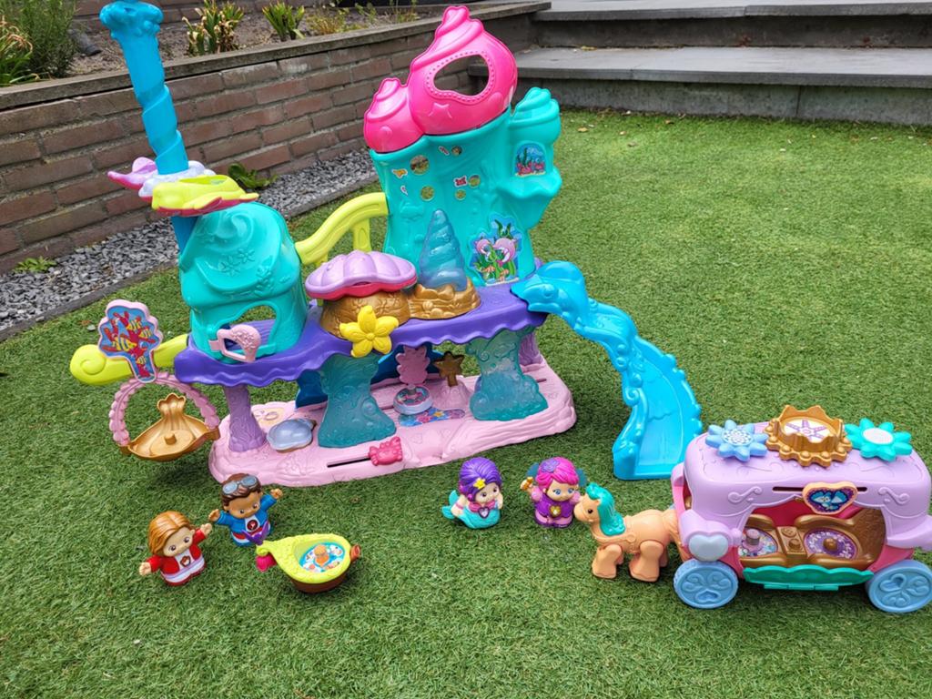 Vtech onderwaterwereld + extra poppetjes / koets, Kinderen en Baby's, Speelgoed | Vtech, Ophalen