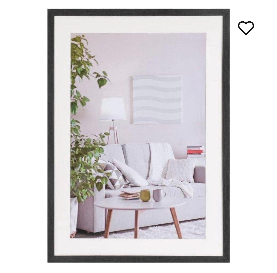 Zwart fotolijst / black photoframe - 70x100cm, Ophalen of Verzenden, Zo goed als nieuw, Hout, Minder dan 50 cm