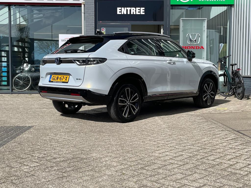 HONDA HR-V 1.5 e:HEV Automaat Advance Style | Carplay & Andr, Auto's, Honda, 12 maanden, Euro 6, Leder en Stof, Wit