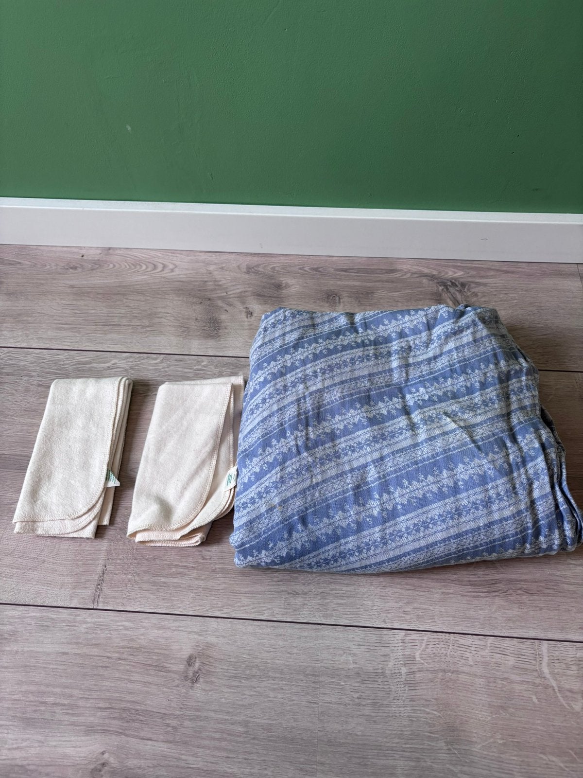 Draagdoek Natibaby blauw 4m - zo goed als nieuw, Overige merken, Draagdoek, Buik of Rug, Ophalen of Verzenden