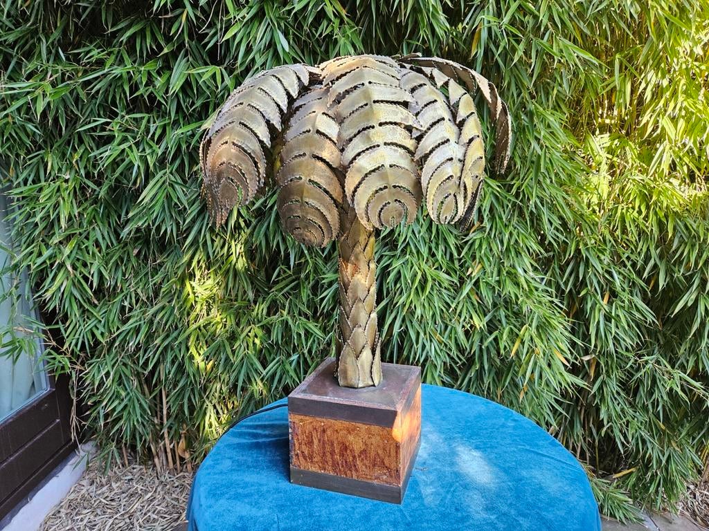 Palmboom lamp maison jansen, Ophalen