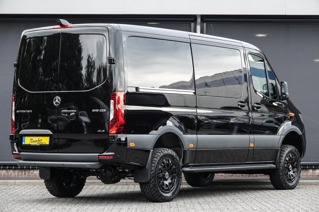 Mercedes-Benz Sprinter 4x4 319Cdi 190Pk 9G-tronic | L2H1 | D, Automaat, Stof, Gebruikt, Zwart