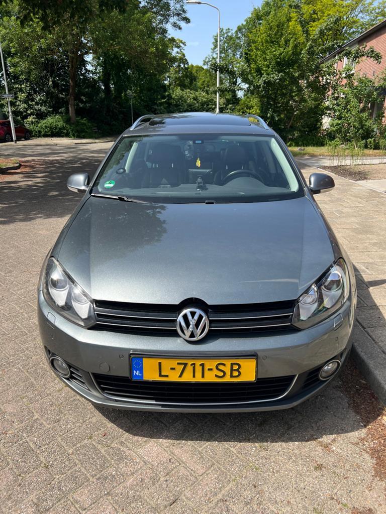 Volkswagen Golf Variant VI Panoramadak, Auto's, Volkswagen, 730 kg, Zwart, 4 cilinders, 160 pk