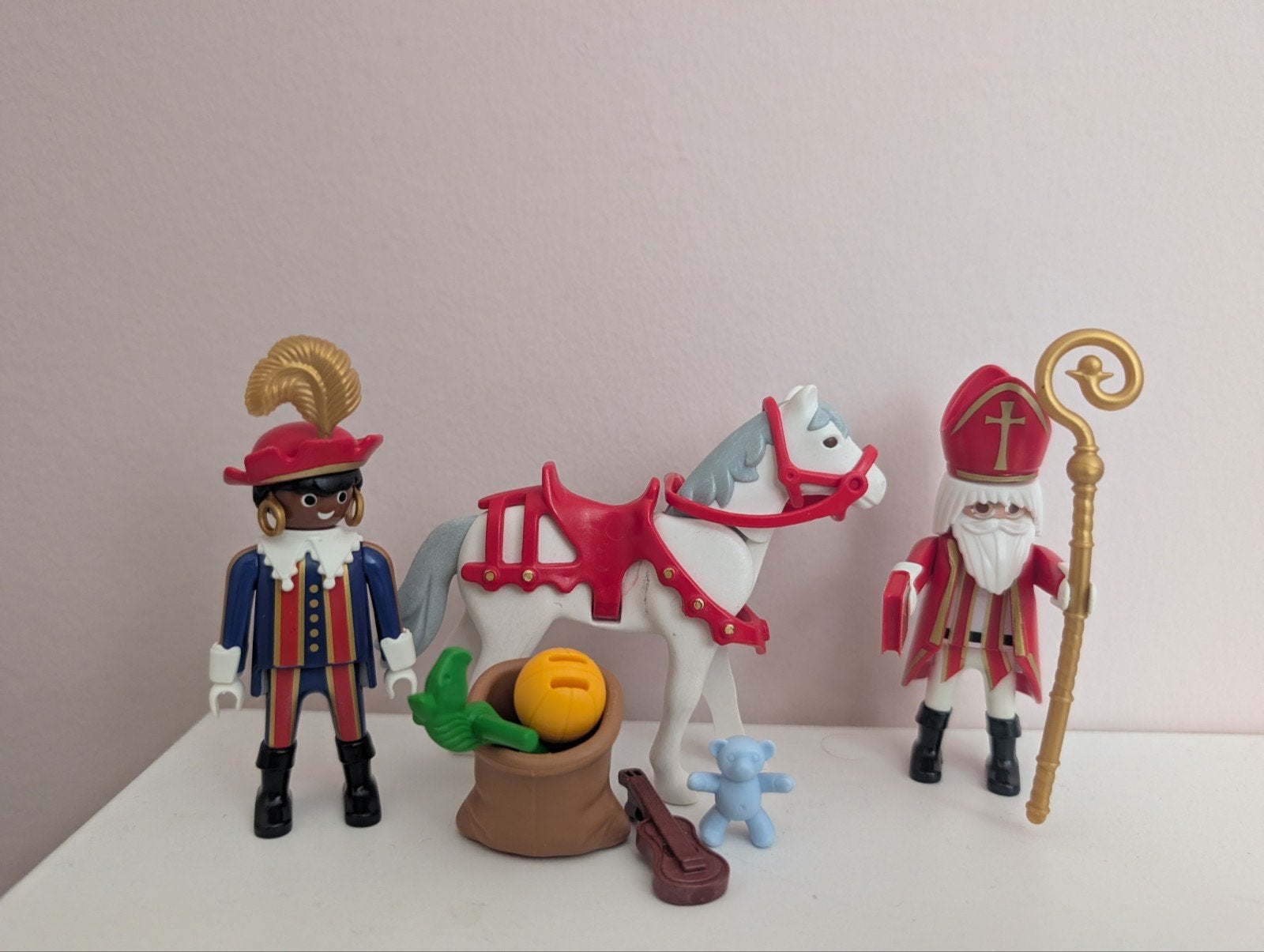Playmobil Sinterklaas te paard met Piet, Kinderen en Baby's, Speelgoed | Playmobil, Ophalen of Verzenden, Zo goed als nieuw, Complete set