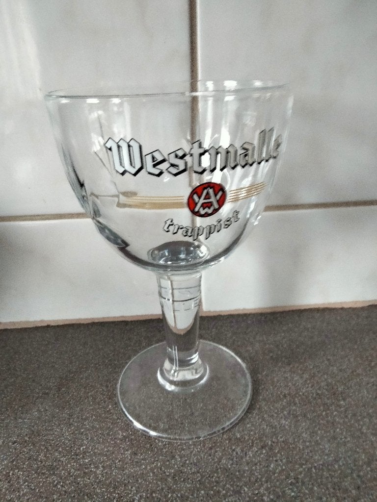 Westmalle bierglas, Ophalen of Verzenden, Nieuw, Bierglas