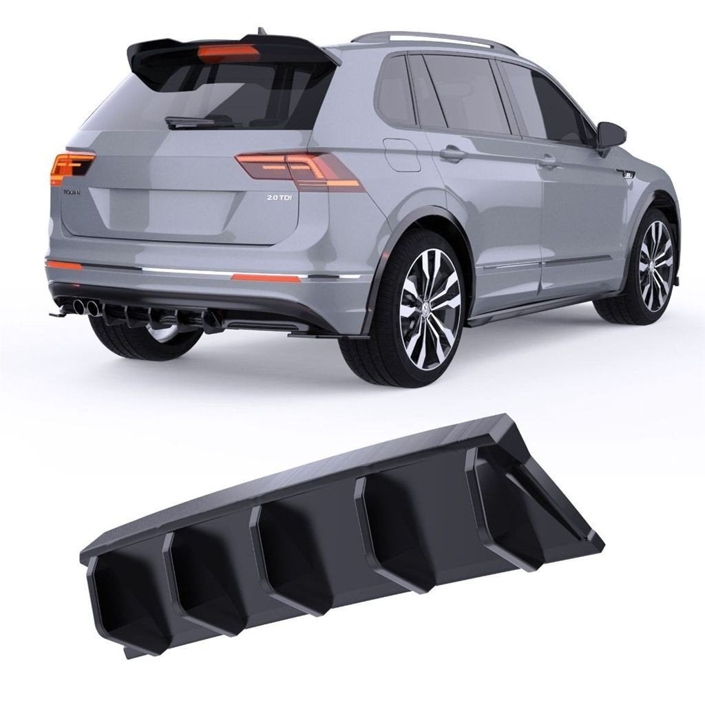 APEX Diffuser Geschikt voor VW Tiguan Mk2 R‑Line glans Zwart, Verzenden, Automotive Parts, A.parts@hotmail.nl, Trasmolenlaan 12 3447 GZ Woerden
